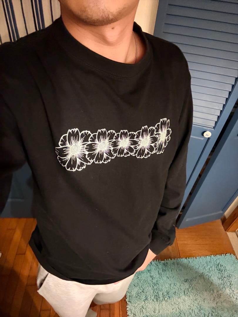 FloraCore フラワープリント 長袖Tシャツ