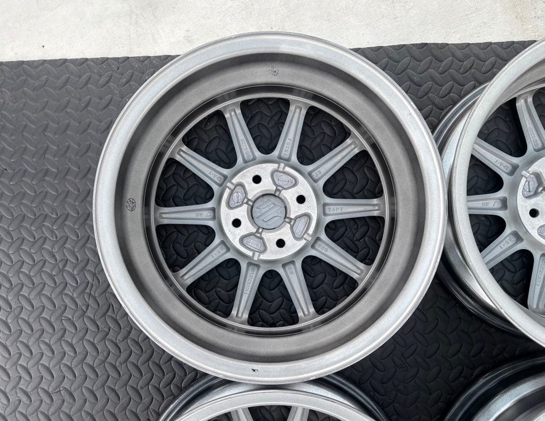 美品 スズキ HA36s アルトワークス 純正 15インチ 4本 新品エアバルブ