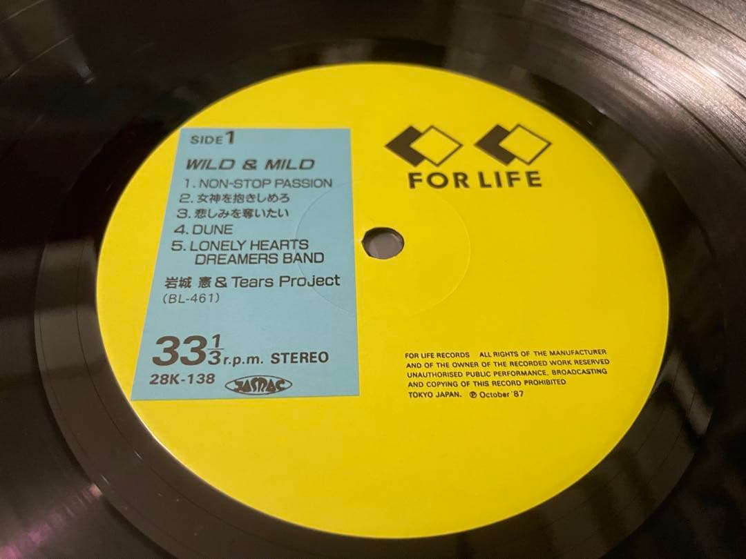 岩城憲 WILD & MILD LP