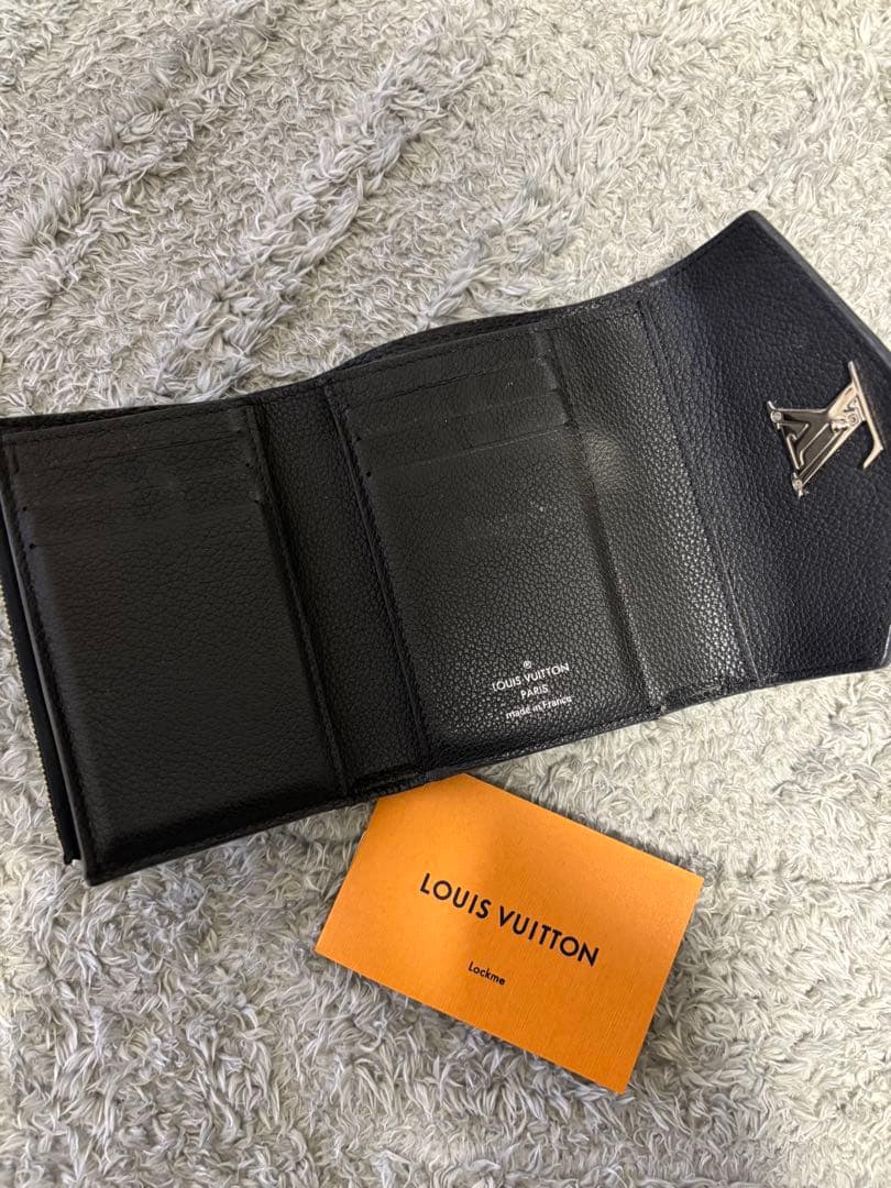 LOUIS VUITTON ブラック 三つ折り財布