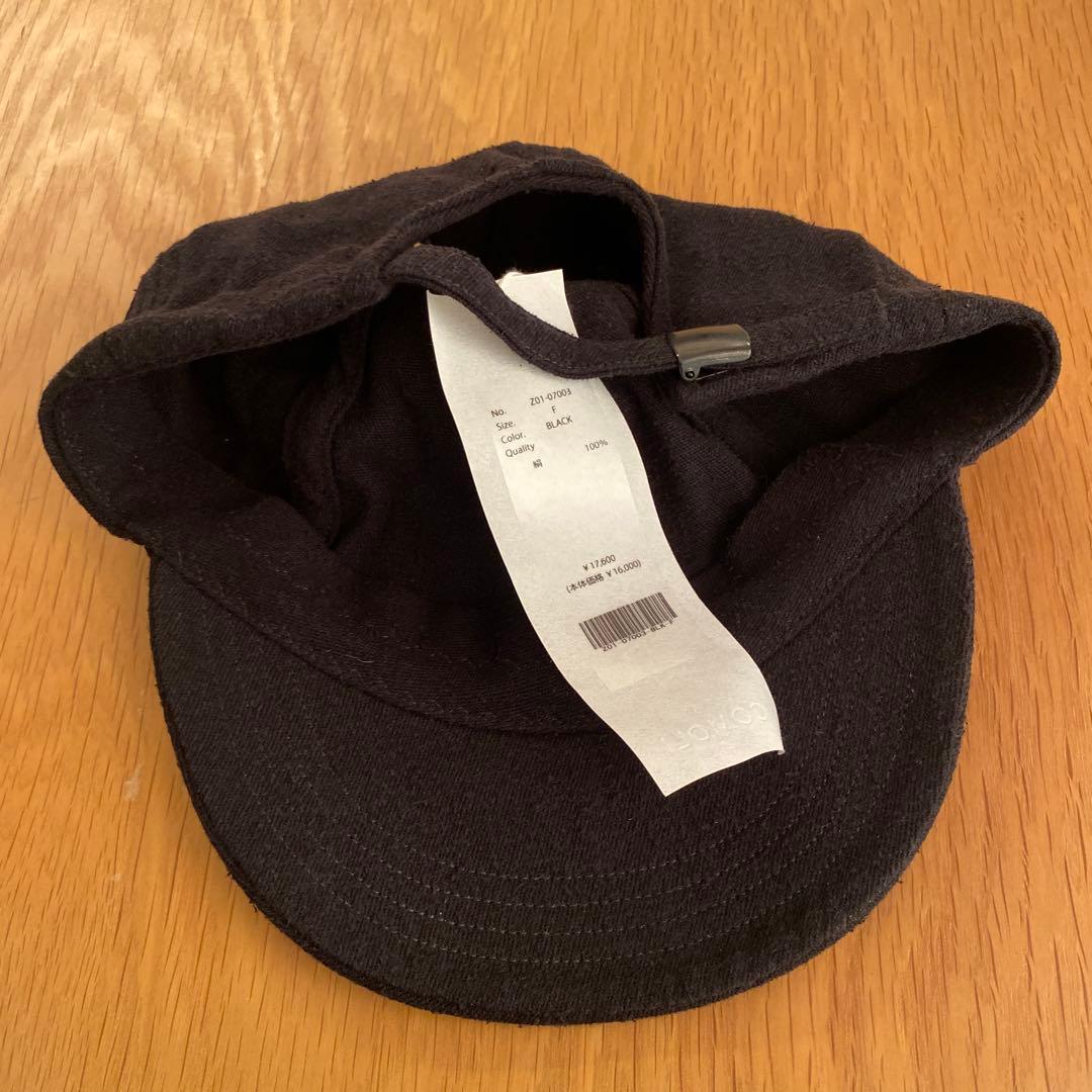 タグ付き COMOLI シルクネップキャップsize:F Z01-07003