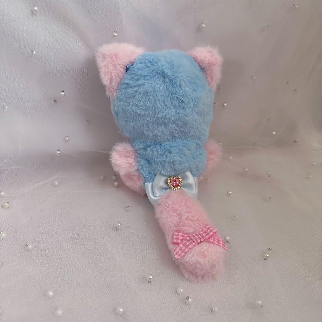 ぬい服 10~13cm おすわり 猫 ネコ耳 ピンク ブルー