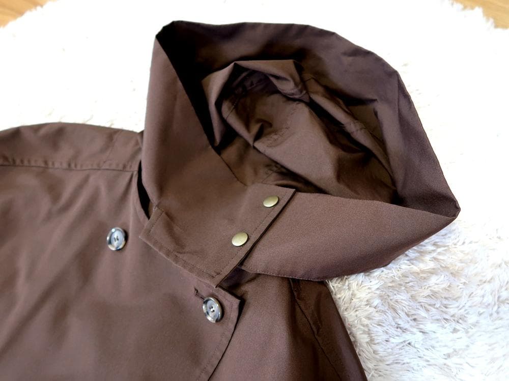 美品■ L'EQUIPE ■２WAY　スプリングコート■チョコレートブラウン■F