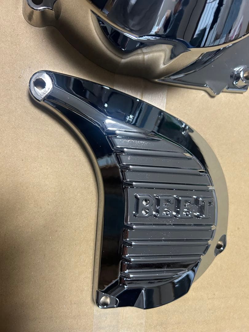 m*a様 kh400 エンジンカバー、ポンプカバーセット　メッキ