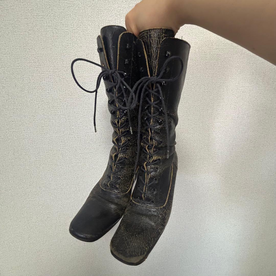 miumiu leather boots ミュウミュウ ブーツ