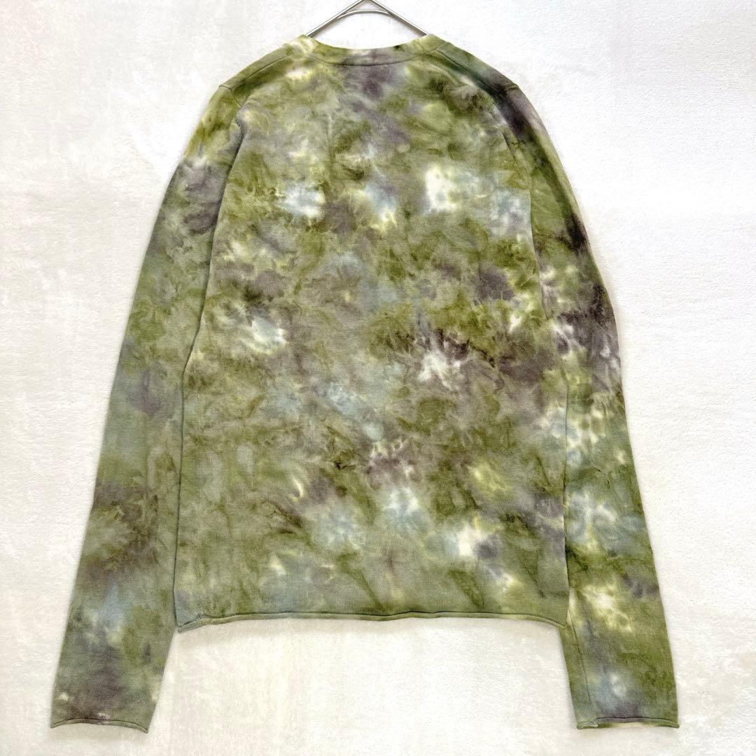 極美品 ルシアンペラフィネ カシミヤ100% ニットカーディガン 迷彩 スカル