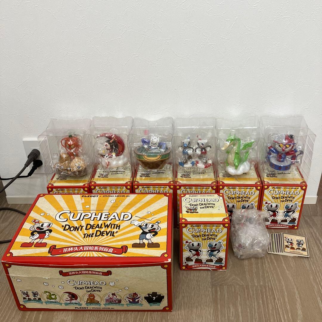 シークレット付き CUPHEAD カップヘッド フィギュア7箱フルコンプリート
