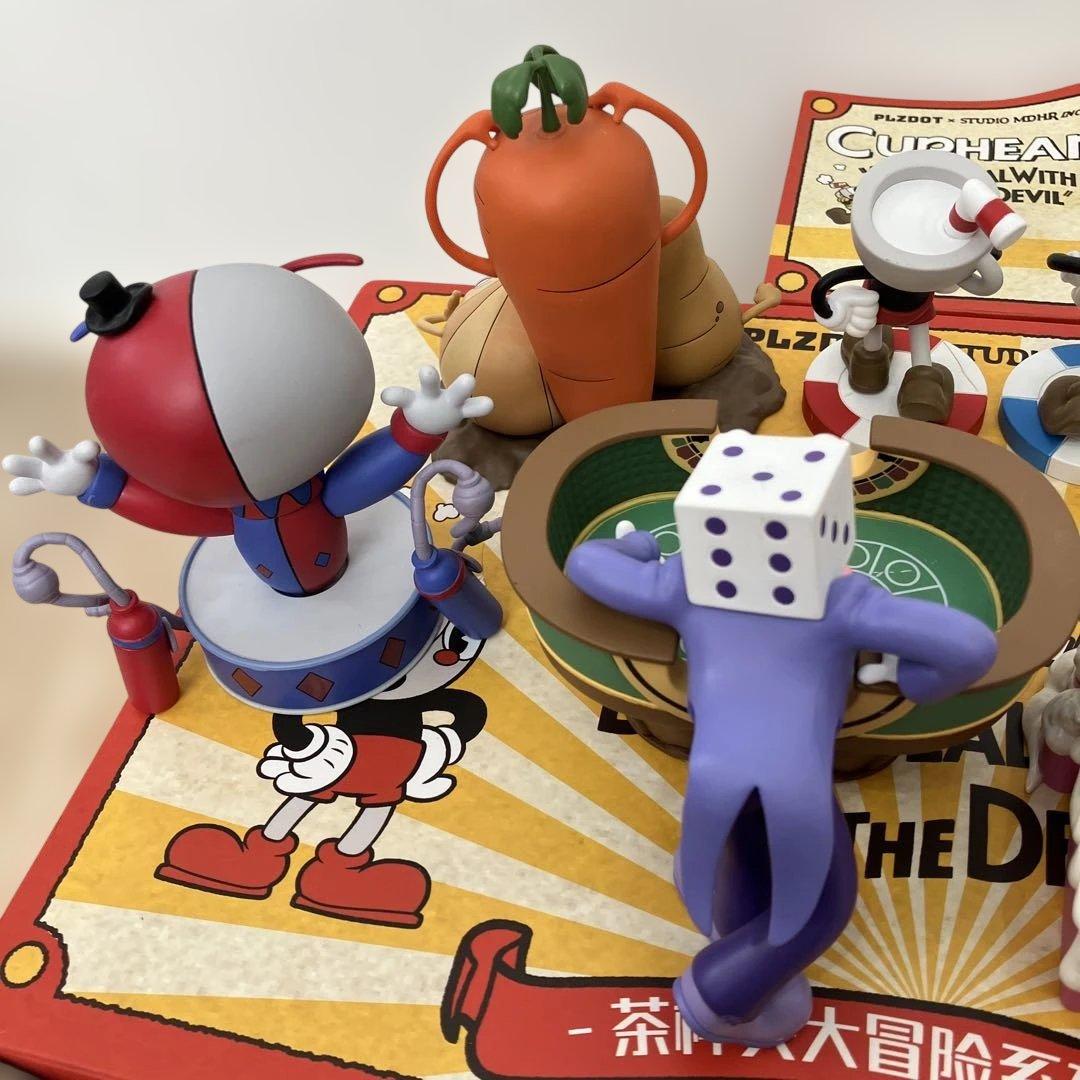 シークレット付き CUPHEAD カップヘッド フィギュア7箱フルコンプリート