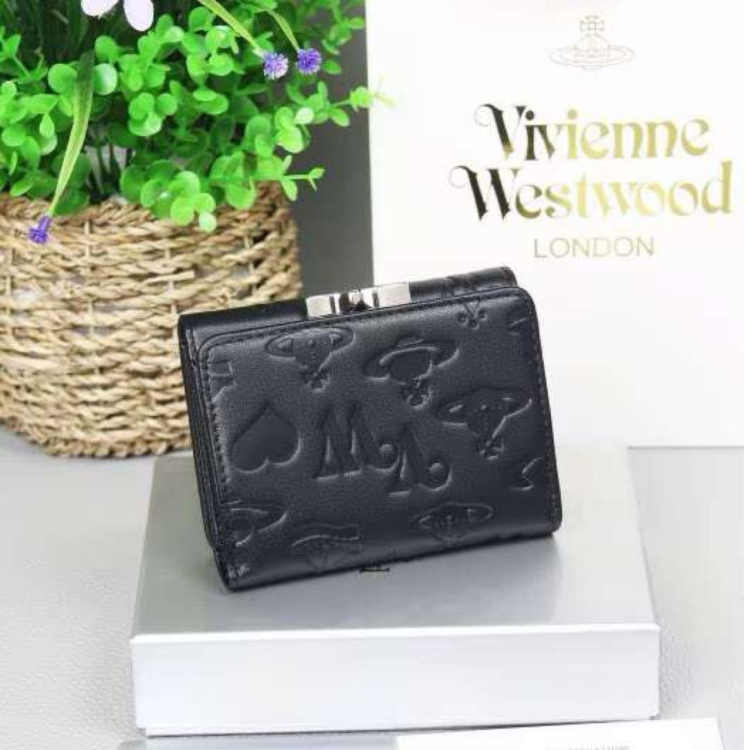 Vivienne Westwood ヴィヴィアン 三つ折り財布 レザーf