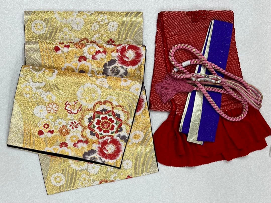振り袖　フルセット　別誂長襦袢　成人式　金彩加工　刺繍入り　黒　刺繍半襟　803