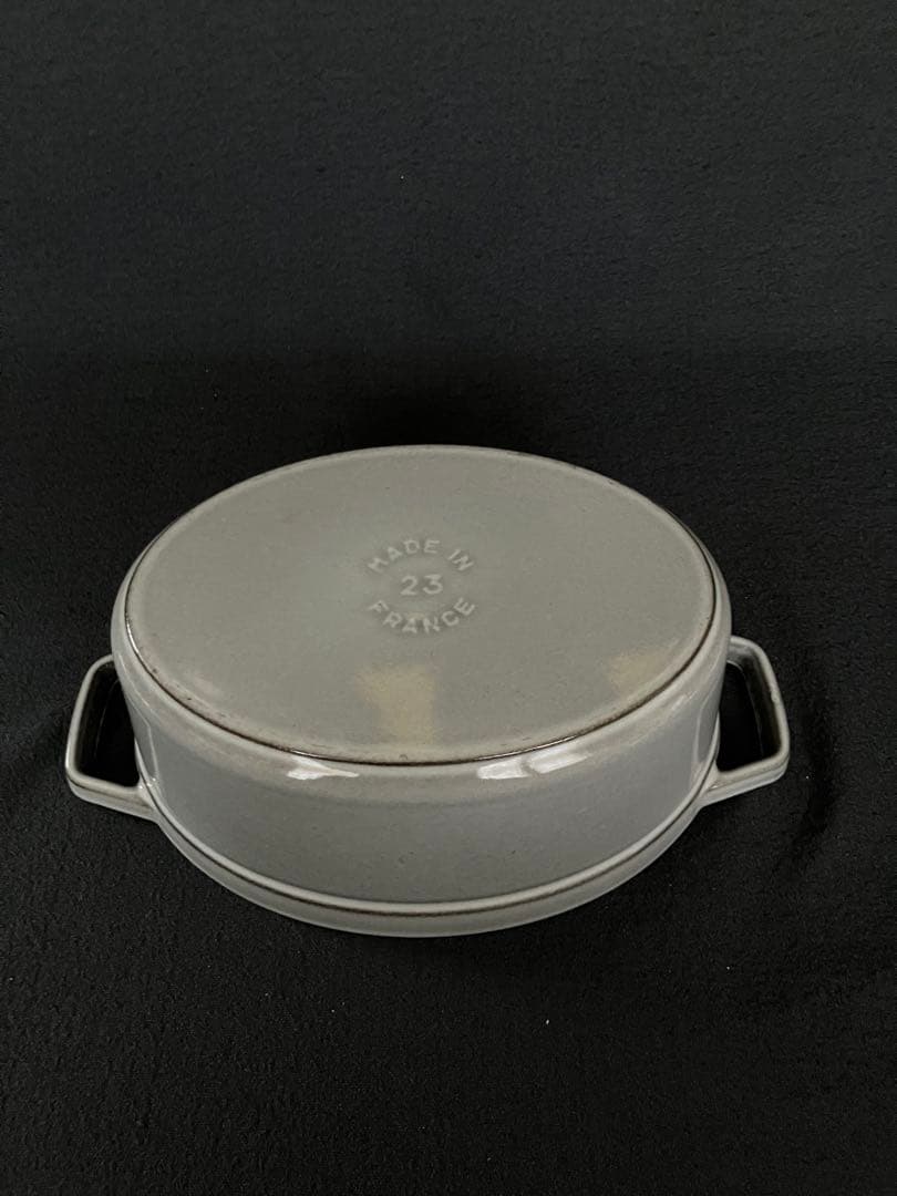 STAUB（ストウブ）　ピコ・ココット　23cm オーバル　グレー