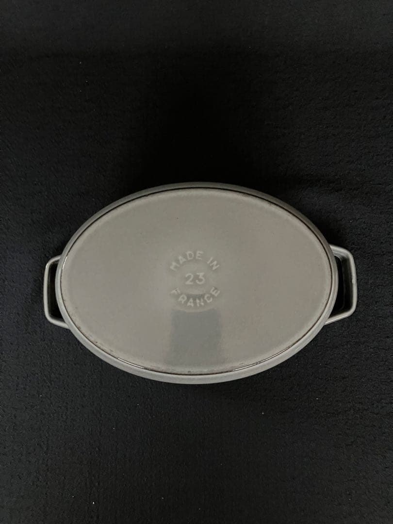STAUB（ストウブ）　ピコ・ココット　23cm オーバル　グレー