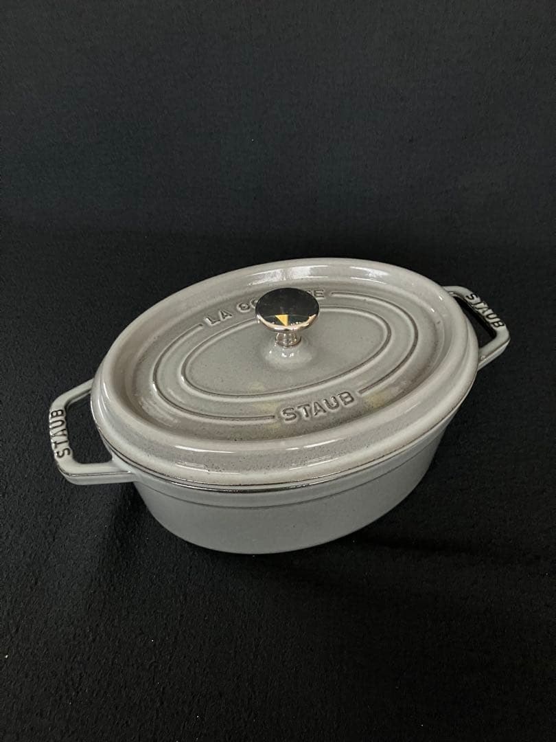 STAUB（ストウブ）　ピコ・ココット　23cm オーバル　グレー