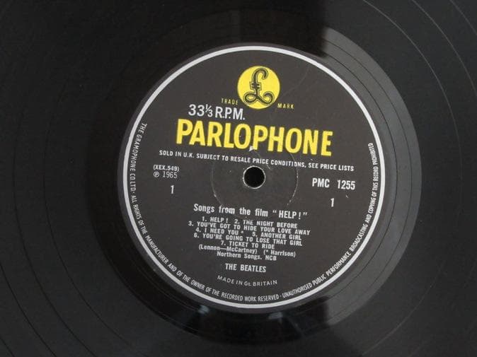 BEATLES★Help UK Y/B Parlophone mono オリジナ