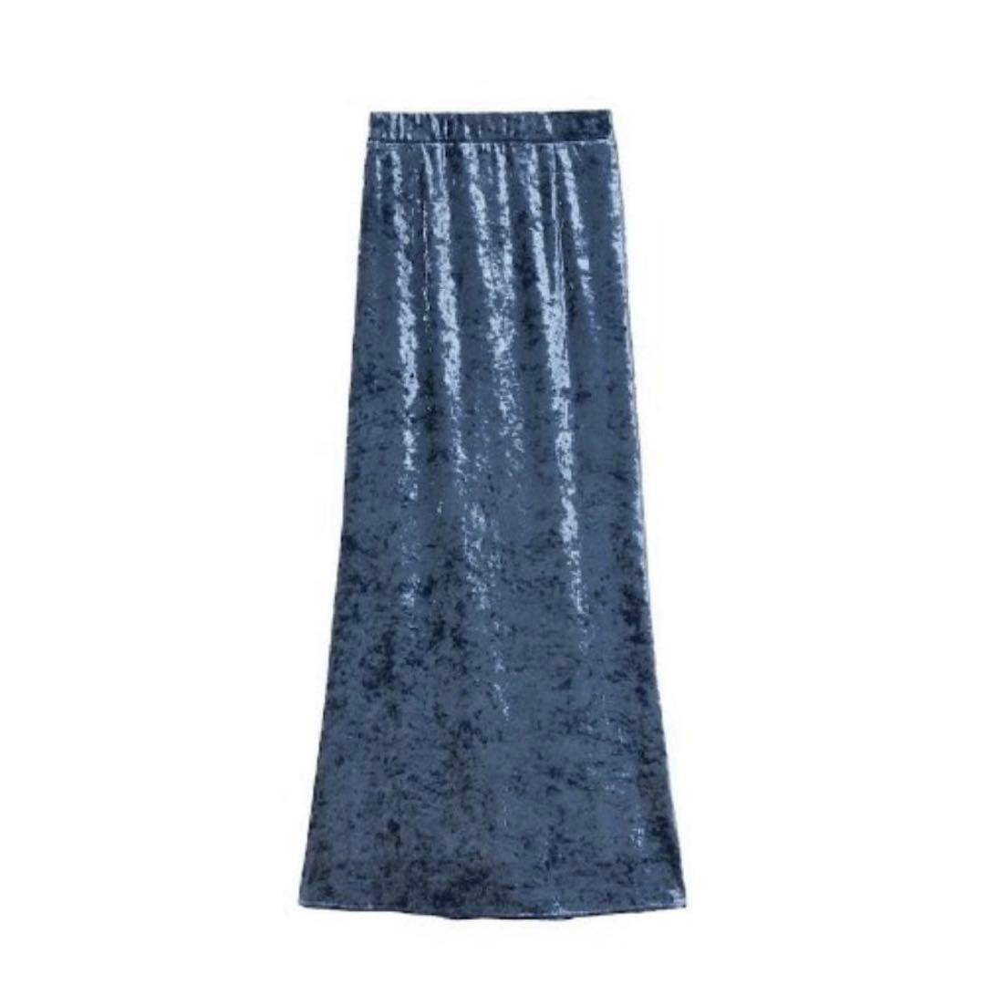 スカート sahara marute Velour Long Skirt