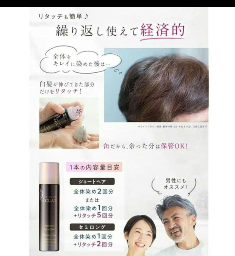 ÉCLAT ヘアカラー ライトブラウン 80g×2本 ＊新品、未使用品＊送料無料