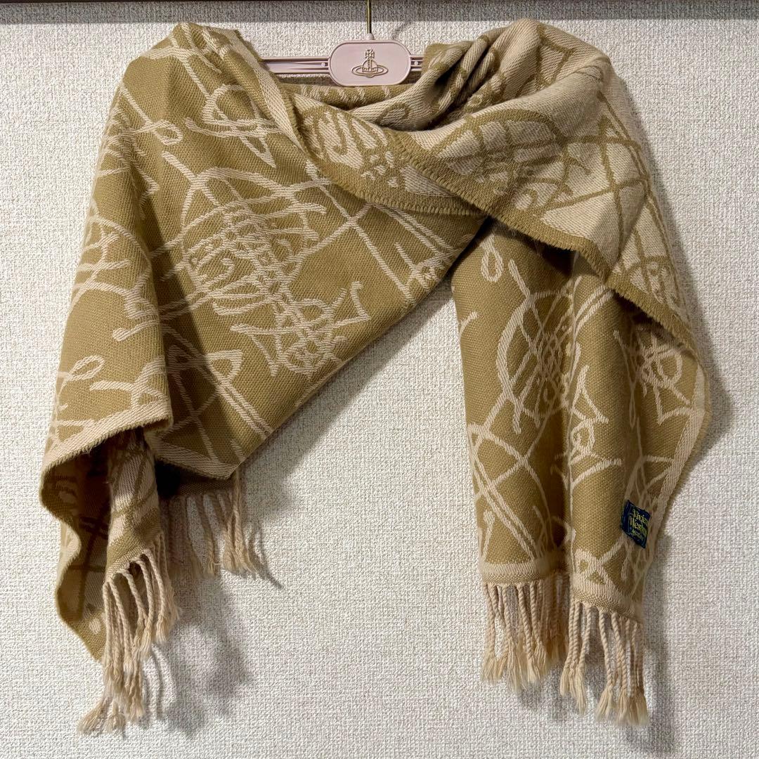 イタリア製良品VivienneWestwood 総オーブ/ストール/マフラー