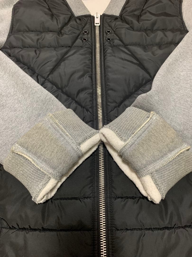 DIESEL キルティング×スウェット 切替 ジャケット MA-1風 Lサイズ