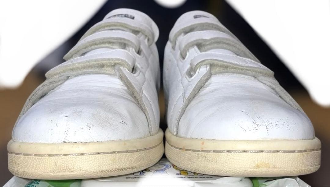 adidas STAN SMITH CF 27.5cm ネイビー ベルクロ 靴