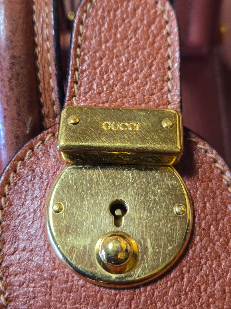 【希少！】GUCCI　グッチ　オールレザー　2wayボストンバッグ　旅行鞄　大型