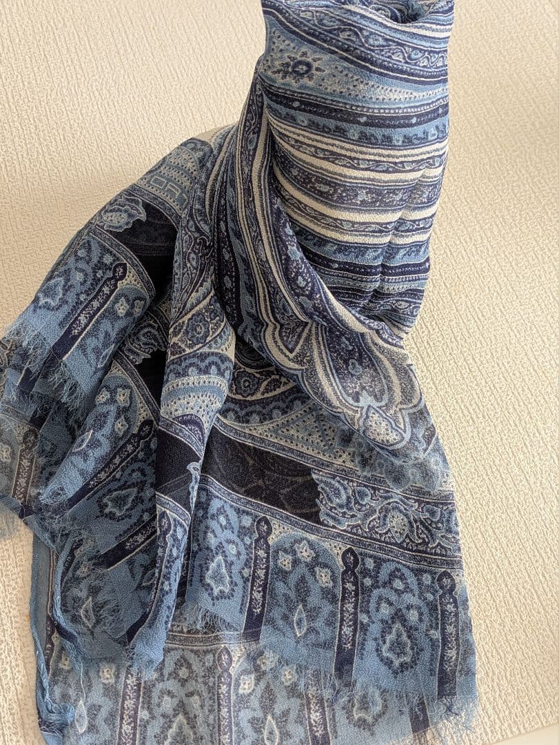 ETRO ペイズリー柄 シルクストール