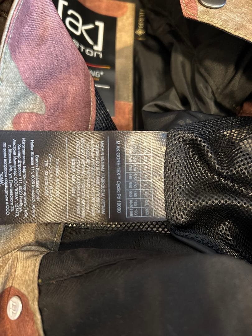 burton ak Mサイズ　メンズ