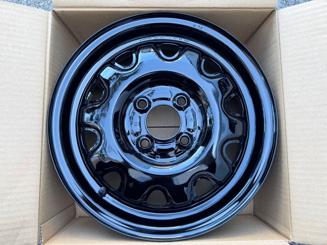 【未使用】トピーＭ73スチールホイール　ブラック