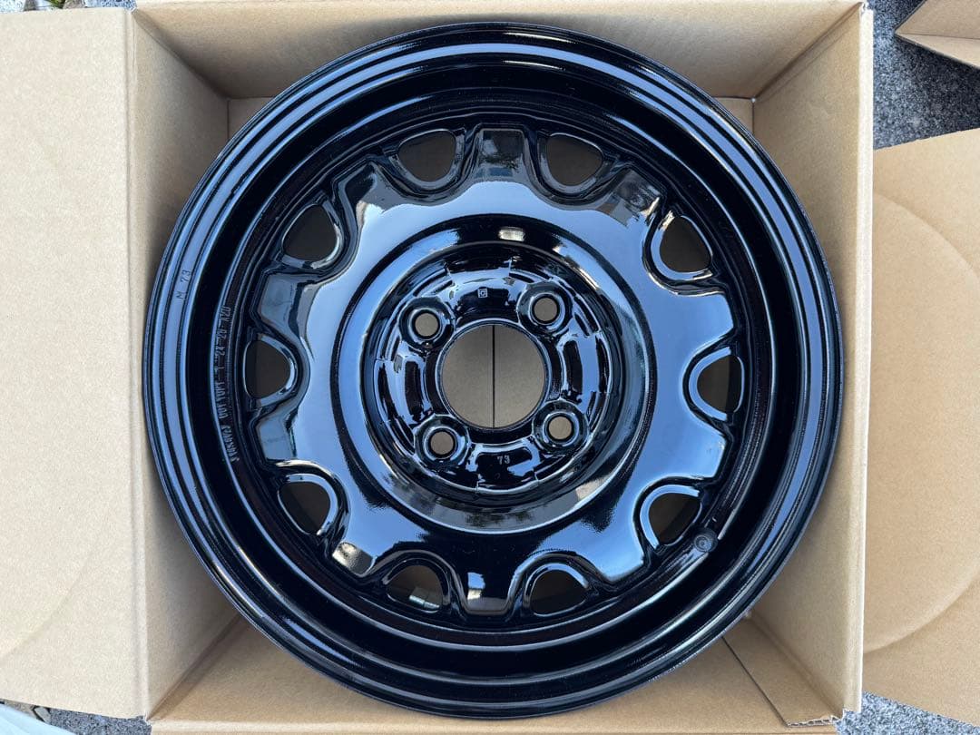 【未使用】トピーＭ73スチールホイール　ブラック