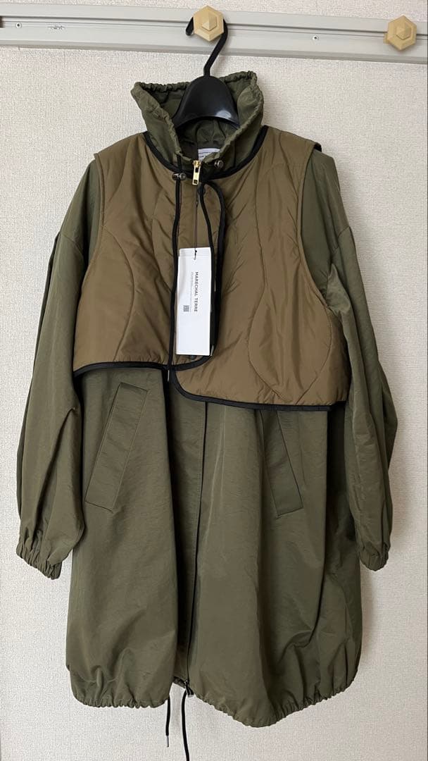 Marechal Terre マルシャルテル モッズコート カーキ ベスト付き