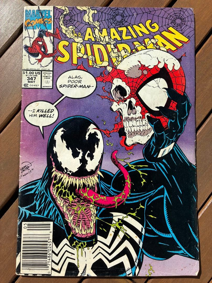アメコミ Amazing spider man #347 エックスメン　マーベル