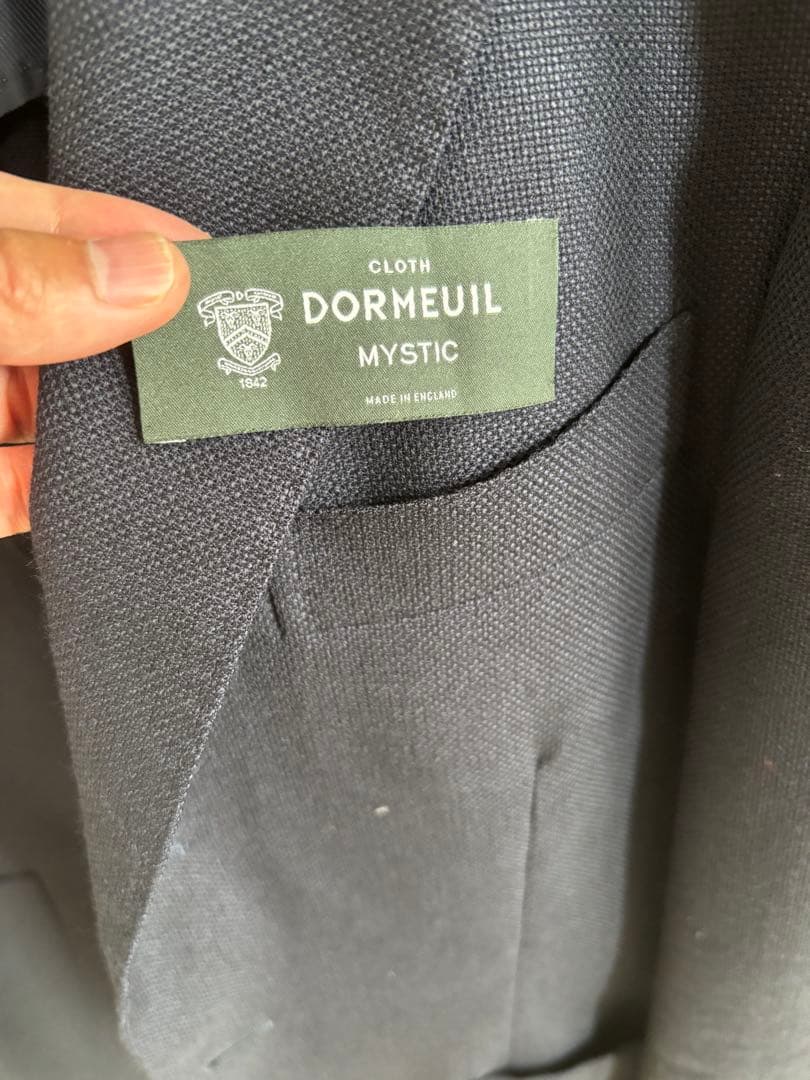 BEAMS DORMEUIL MYSTIC ビジネスジャケット ネイビー 48