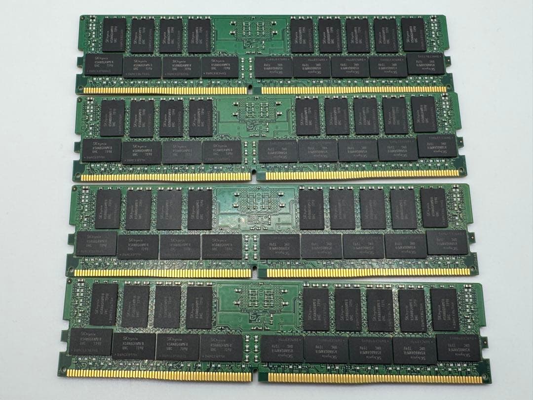 ②SK hynix DDR4 32GB4枚 PC4-2400T-RB1-11