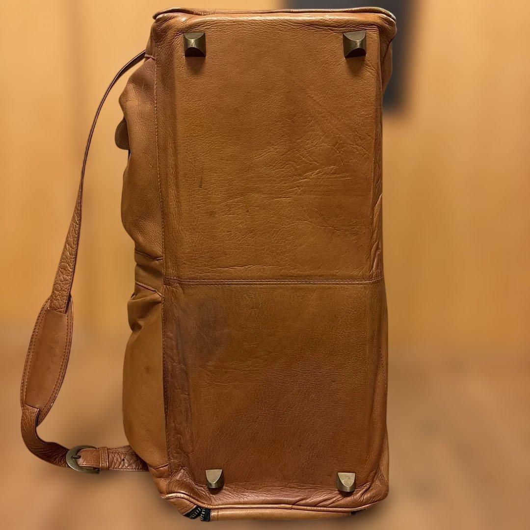 ブラウンレザー ダッフルバッグ　　フライ　FRYE 旅行　ボストンバック　牛革