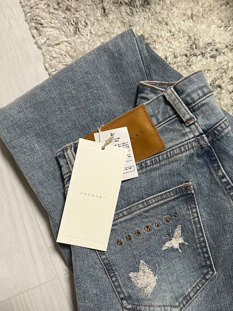 パンツ andmary Navi flare denim
