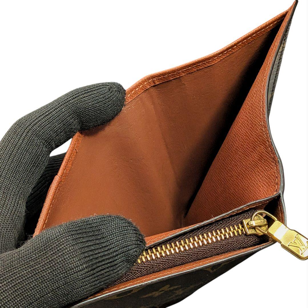 【美品】 ルイヴィトン モノグラム コンパクトジップ 二つ折り財布