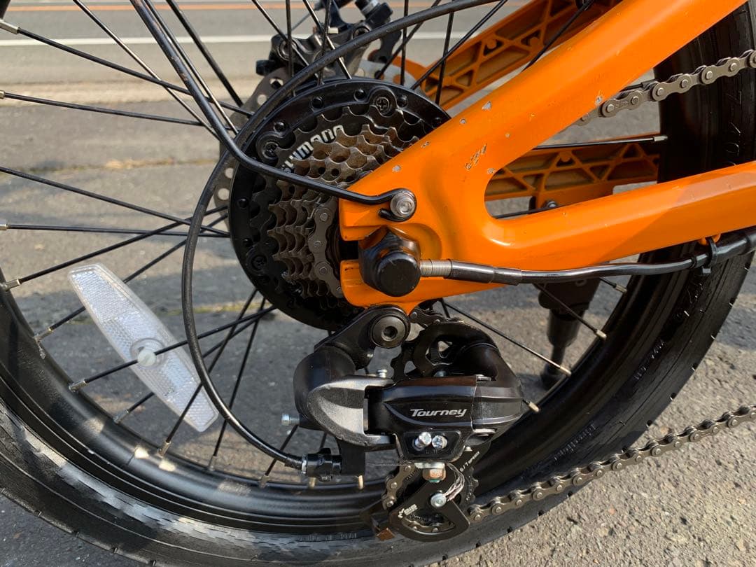 【動作確認済】送料無料 NAICIディスク式折りたたみ電動自転車 SPORTS