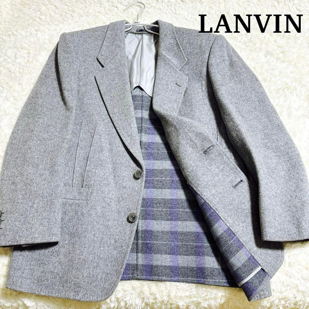 ぱぴ美品ランバン ジャケット テーラードジャケット カシミア メンズ L