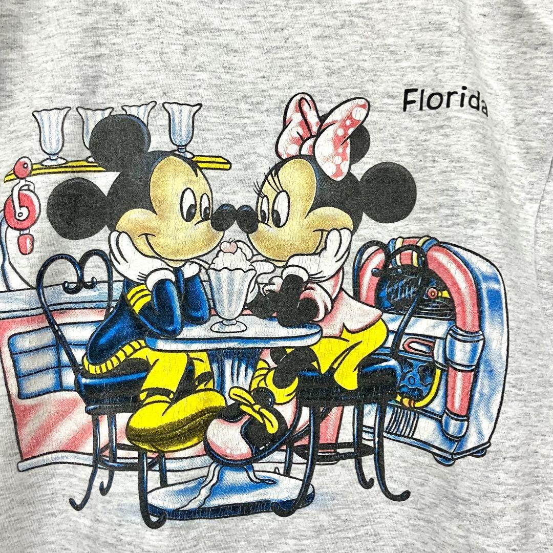 レア90s【古着】ディズニー 両面プリント カットオフ タンクトップ M