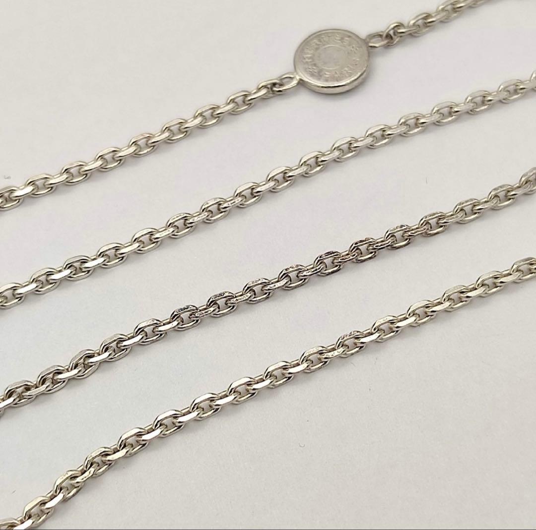 HERMES エルメス セリエ チェーン ネックレスSILVER シルバー 50