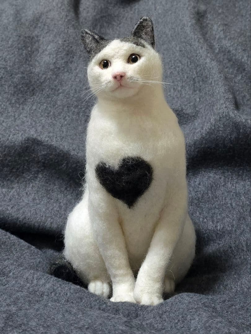 うちの子風羊毛フェルト猫 みぃ様オーダー