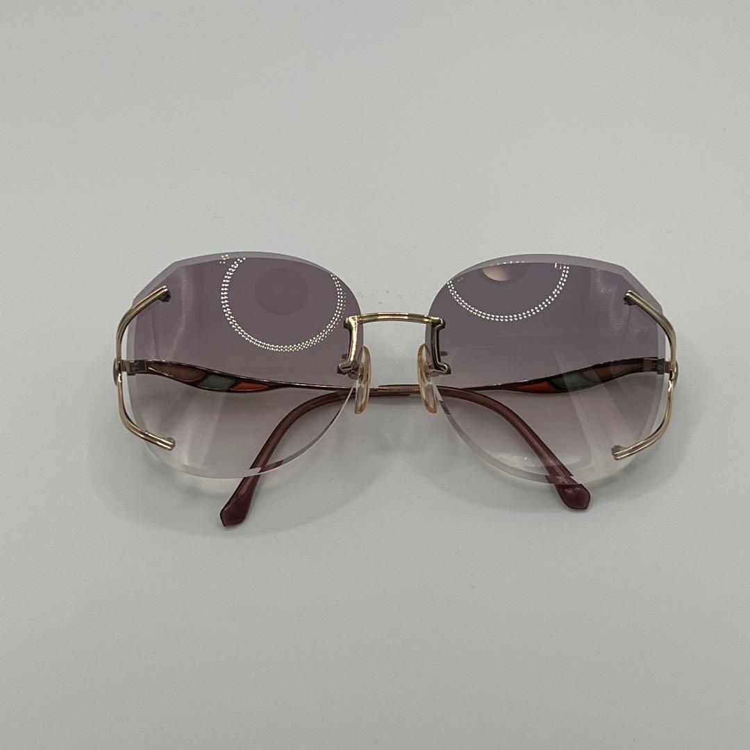 【極美品】イブサンローラン リムレスサングラス　YSL ヴィンテージ
