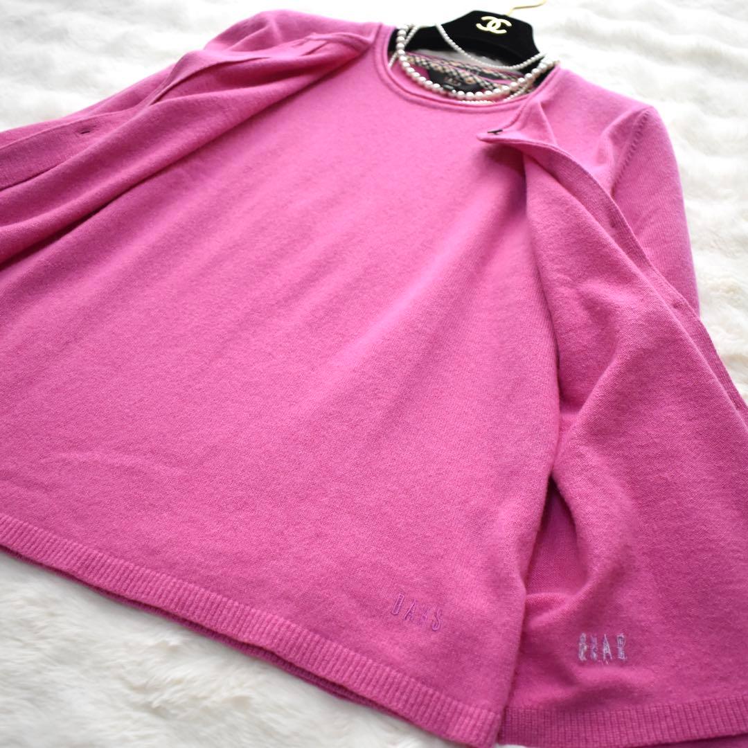 美品✨DAKS カシミヤ100% アンサンブル　ニット　カーディガン　長袖