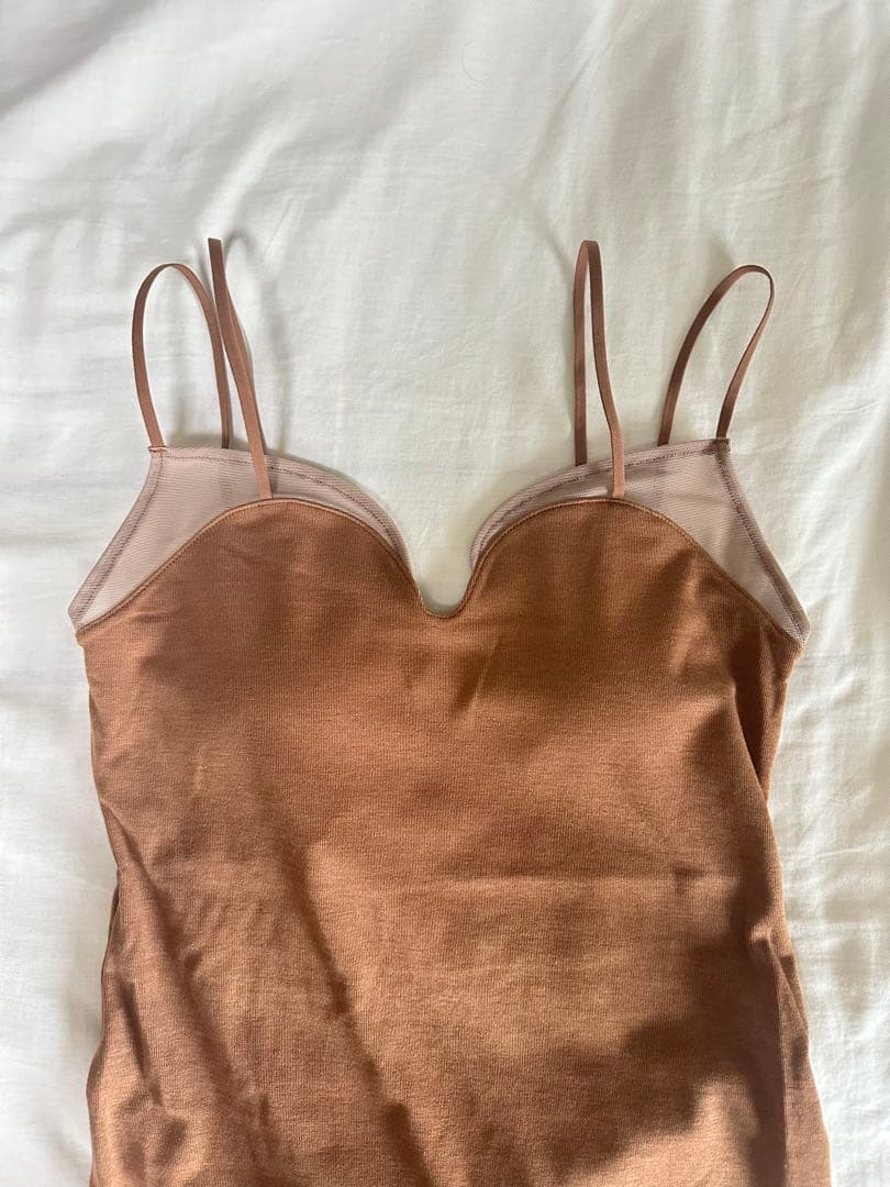 Mizuno×Ameri SHEER DOCKING CAMISOLE tops