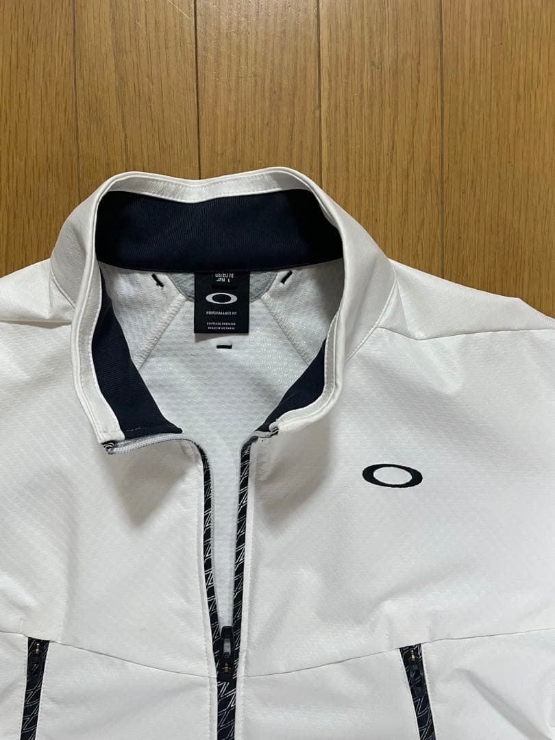OAKLEY オークリー ゴルフジャケット メンズ L 白 軽量 防風