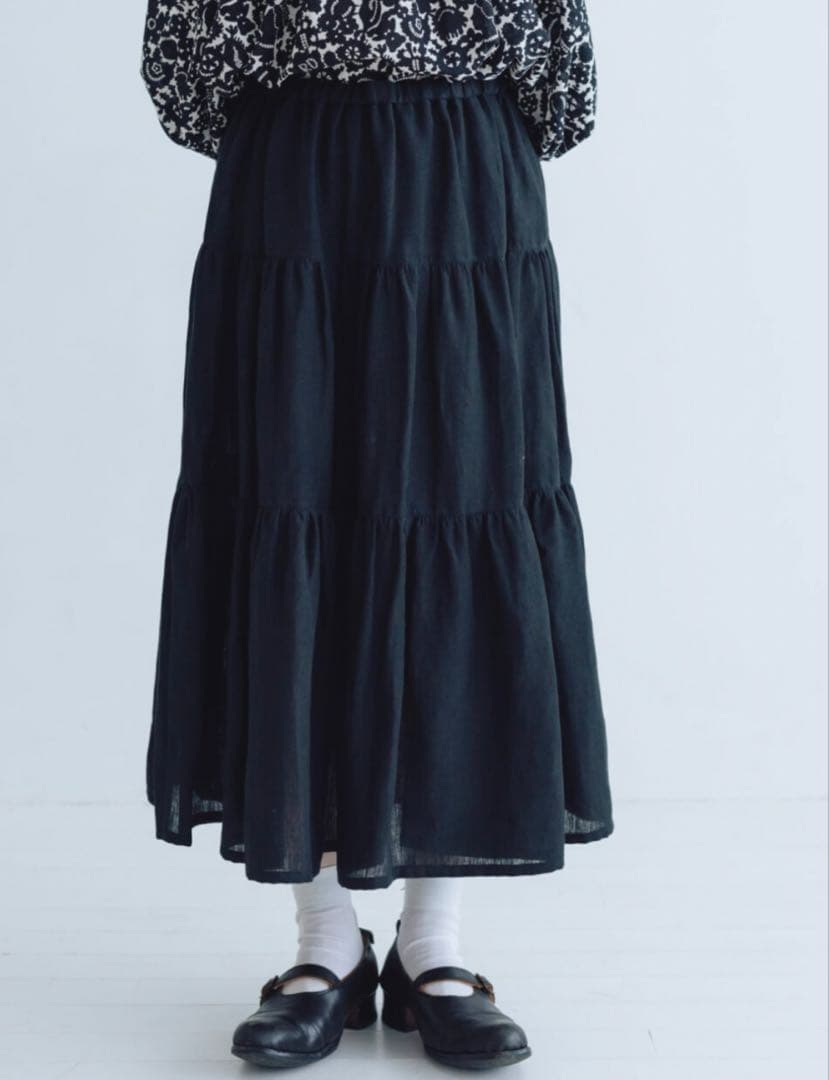 最終R&D.M.Co デンズリーリネンティアードスカートオールドマンズテーラー❣️