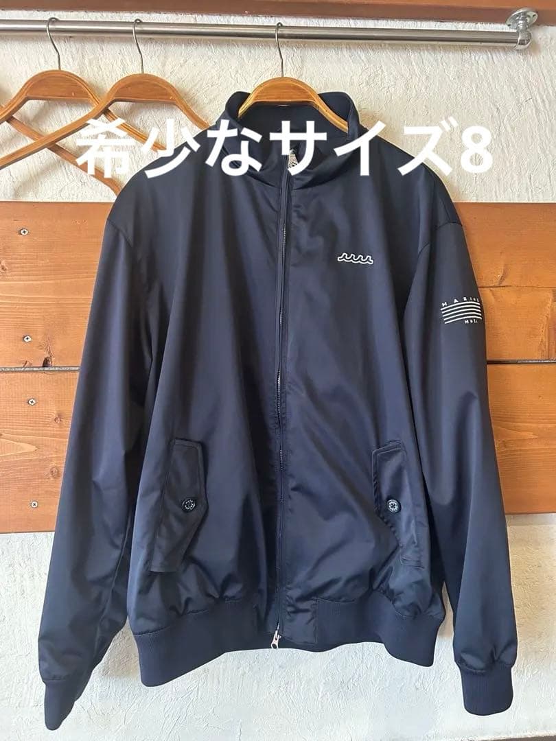 サイズ8 muta MARINEリモンタ生地 スウィングトップ　ネイビー　ムータ