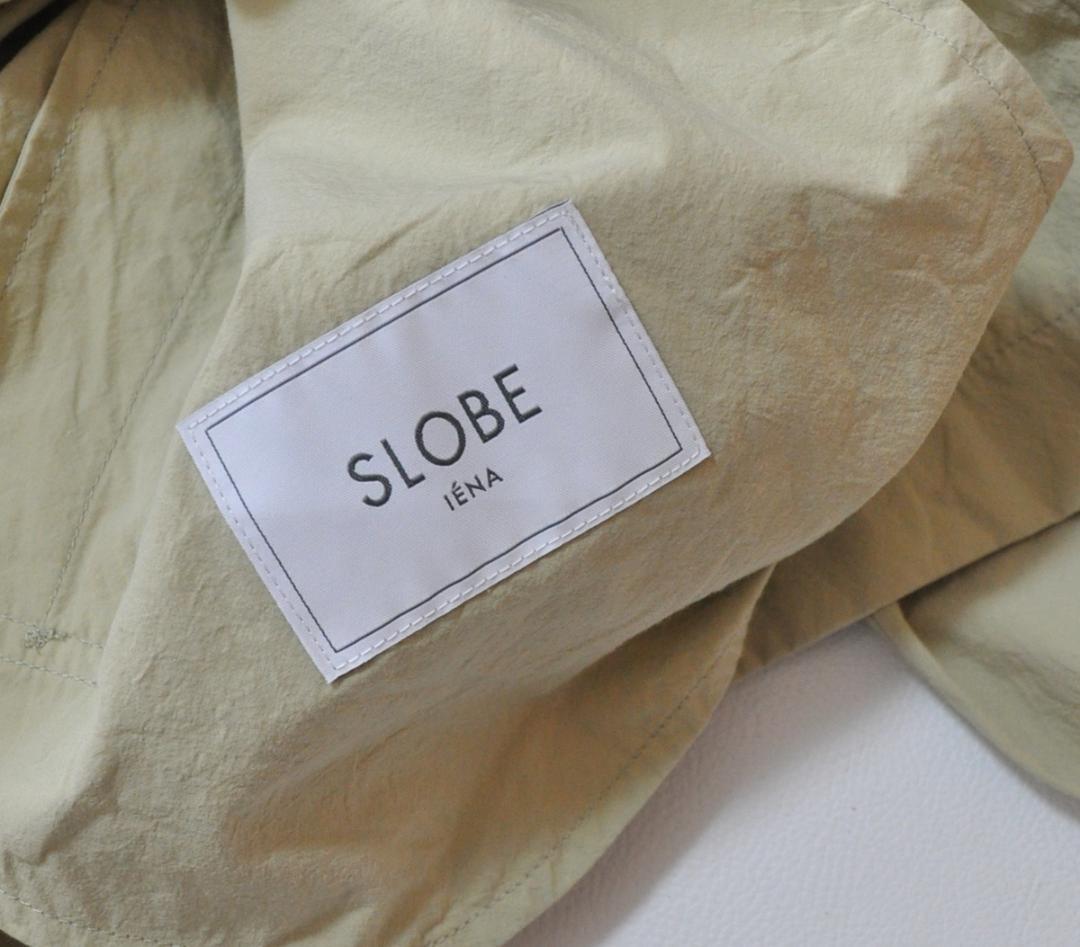 美品 2025ss SLOBE IENA コットンニュアンストレンチコート