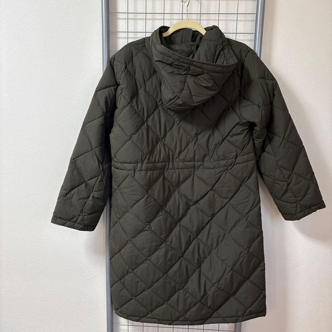 UNIQLO PUFFTECH M ダークグリーン ロングコート