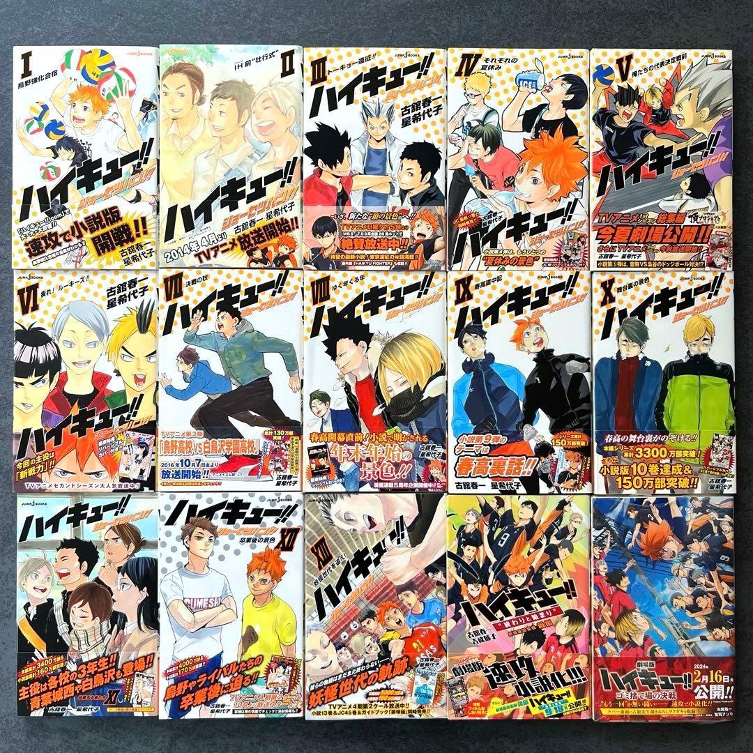 ✴︎初版帯付き✴︎ハイキュー！！ショーセツバン！！小説版 1巻~13巻 全巻 特典栞