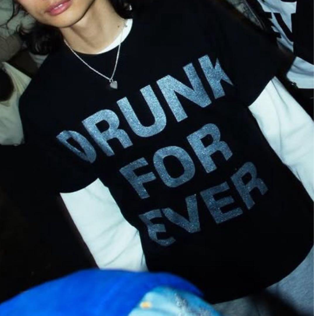 【i.m.holic】drunk for ever tシャツ　S シルバー